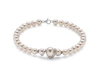 Pulsera Miluna Mujer BRACC. PERLE BOULE E FANTASIA in Oro Perla PBR3042V